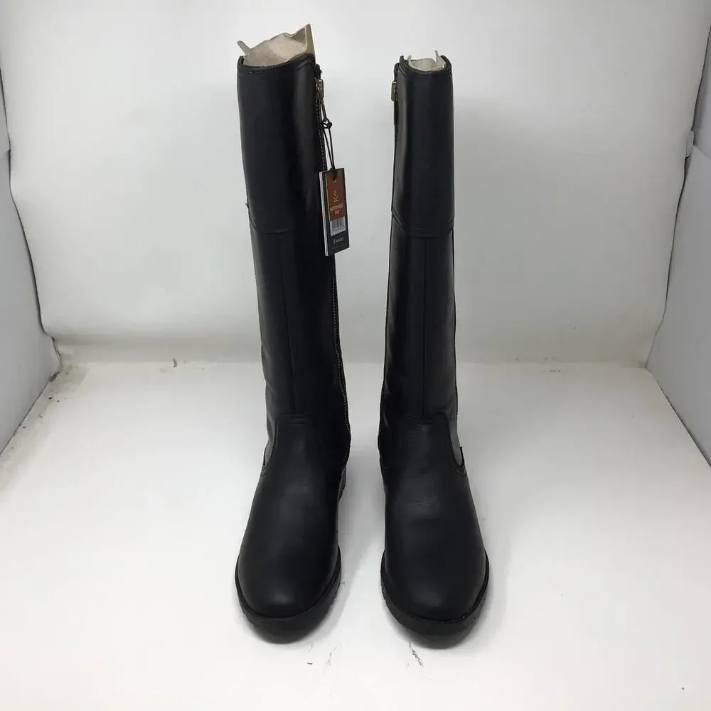 Ariat Womens Sutton II Waterproof Tall Boot Black Leather Size 6.5 Gently Used